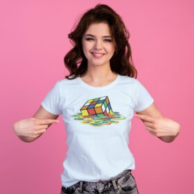 New Indastria T-shirt Cubo di Rubik sciolto 6 New Indastria iMage 0079 Cubo di Rubik sciolto W