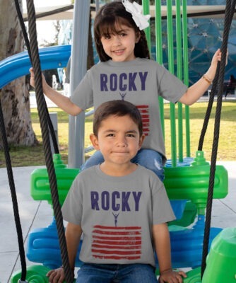 iMage 4319 Rocky Balboa Bandiera USA K