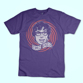 New Indastria T-shirt Austin Powers spirale, Yeah Baby 60’s Groove