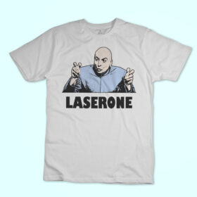 New Indastria T-shirt Austin Powers Dr. Dottor Male  virgolette “Laserone”