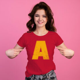 New Indastria T-shirt Alvin Superstar e i Chipmunks logo lettera A gialla 6 New Indastria SPIKE 0496 TW