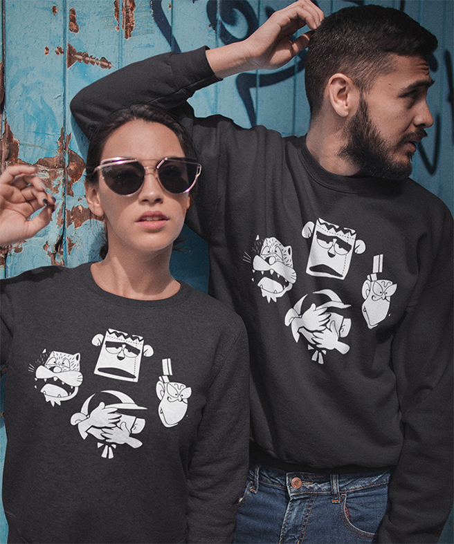 Felpa Girocollo CARLETTO PRINCIPE DEI MOSTRI STILE QUEEN New Indastria 2 New Indastria Felpa Girocollo CARLETTO PRINCIPE DEI MOSTRI STILE QUEEN New Indastria - immagine 2