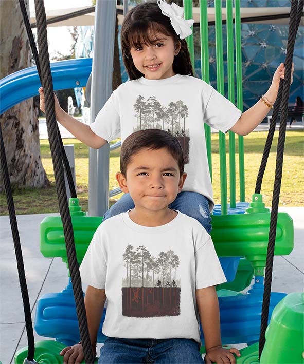 T-shirt Biciclette Upside Down STRANGER New Indastria 4 New Indastria T-shirt Biciclette Upside Down STRANGER New Indastria - immagine 4