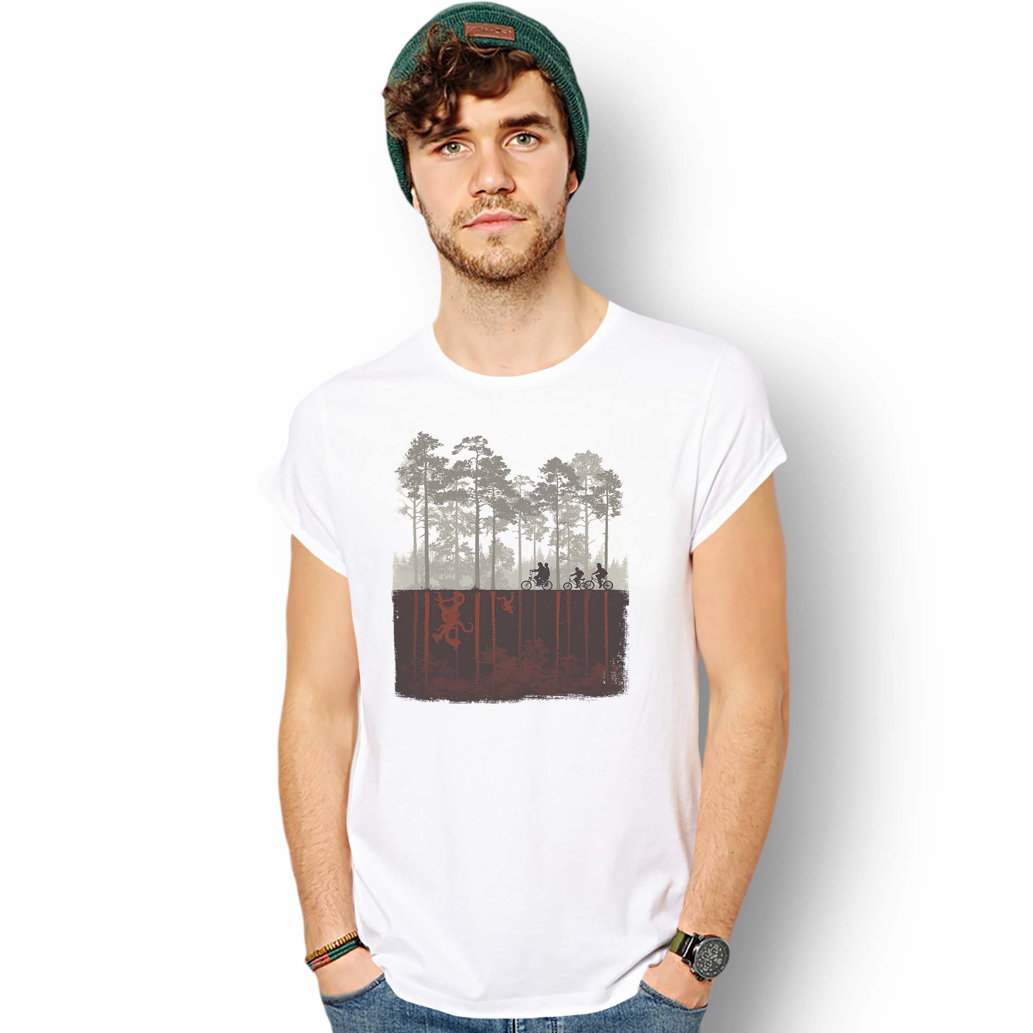 T-shirt Biciclette Upside Down STRANGER New Indastria 2 New Indastria T-shirt Biciclette Upside Down STRANGER New Indastria - immagine 2