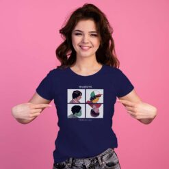 T-shirt Visi dei personaggi Hawkins STRANGER New Indastria 6 New Indastria Newind 0733 STRANGER THINGS VISI STILE BLUR TW