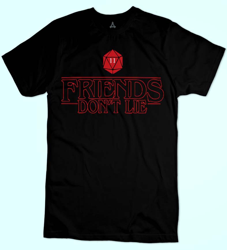 T-shirt Friends Don't Lie STRANGER New Indastria 1 New Indastria T-shirt Friends Don't Lie STRANGER New Indastria