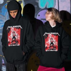 Alternative view of Felpa Cappuccio Eddie Munson Metal STRANGER New Indastria