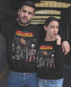 Alternative view of Felpa Girocollo T-shirt Progetto Daltanious - Robottoni New Indastria