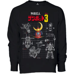 Felpa Girocollo Progetto Zambot 3 - Robottoni New Indastria