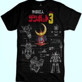 T-shirt Progetto Zambot 3 - Robottoni New Indastria