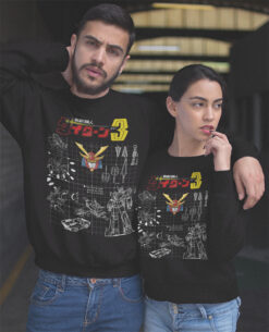 Alternative view of Felpa Girocollo Progetto Daitarn 3 - Robottoni New Indastria