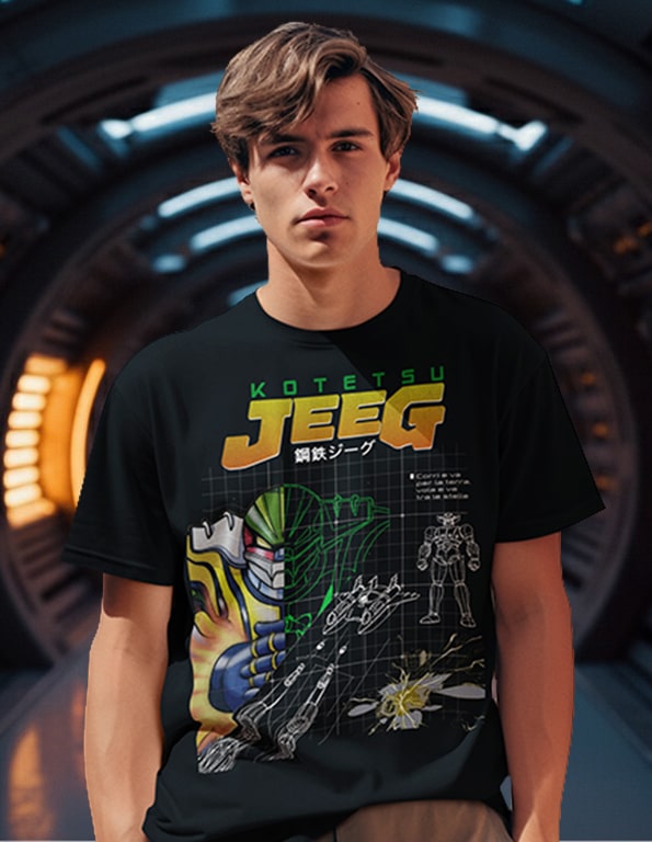 T-shirt Progetto Jeeg Robot d'Acciaio - Robottoni New Indastria 4 New Indastria T-shirt Progetto Jeeg Robot d'Acciaio - Robottoni New Indastria - immagine 4