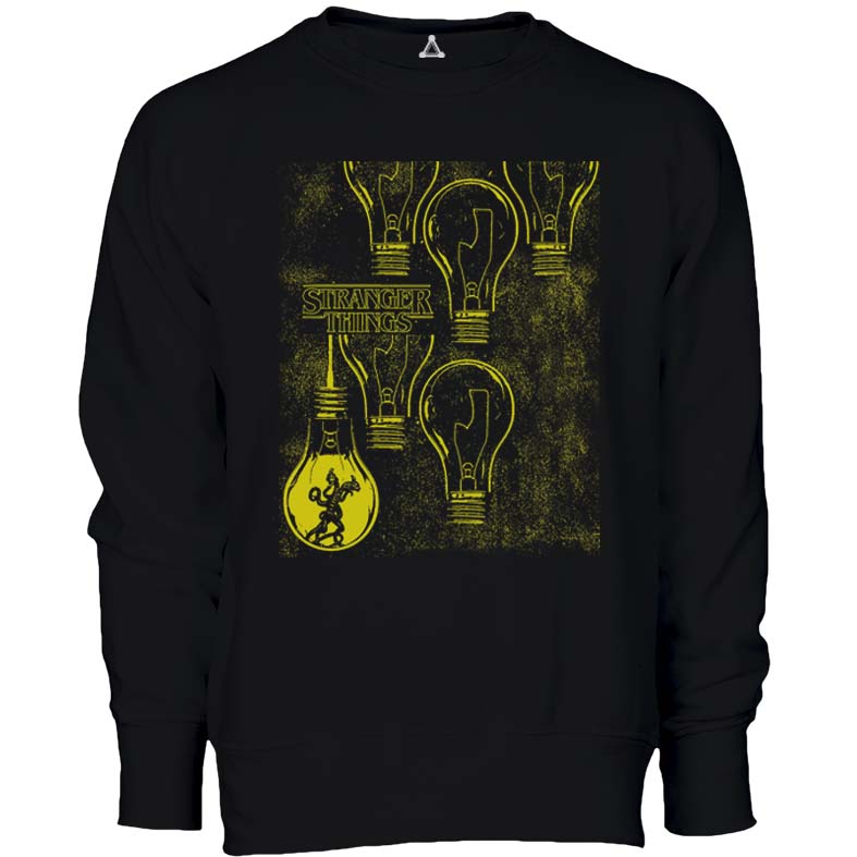 Felpa Girocollo Lampadine Mondo del Sottosopra STRANGER New Indastria 1 New Indastria Felpa Girocollo Lampadine Mondo del Sottosopra STRANGER New Indastria