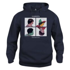 Felpa Cappuccio Visi dei personaggi Hawkins STRANGER New Indastria