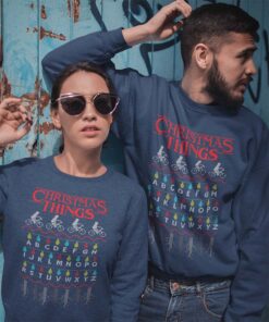 Alternative view of Felpa Girocollo Luci di Natale mondo del Sottosopra STRANGER New Indastria