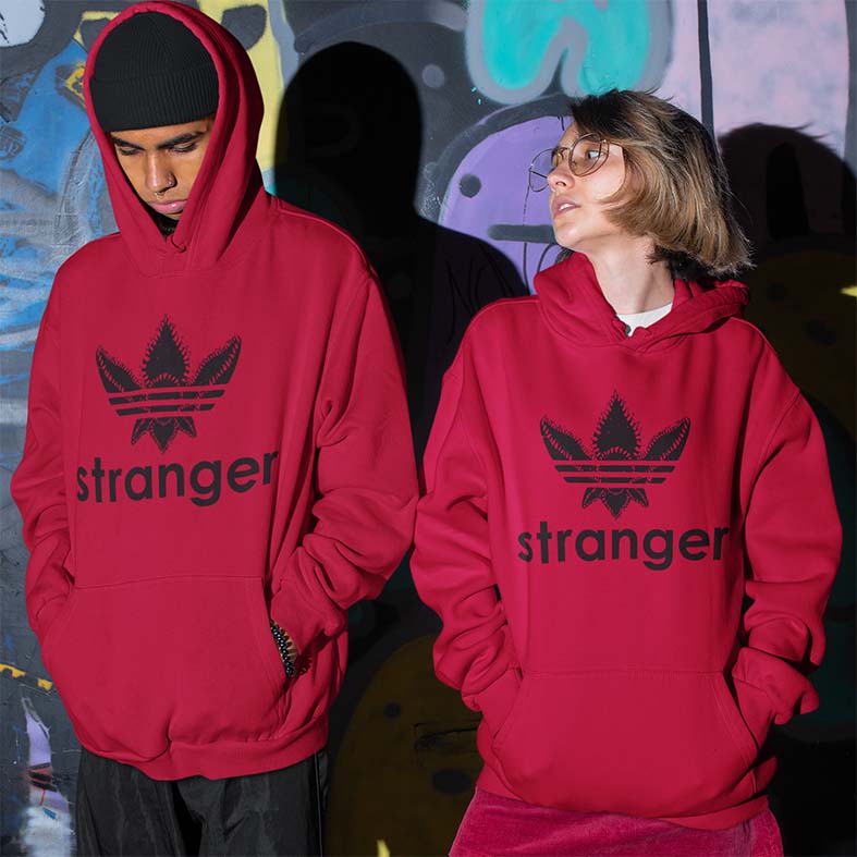 Felpa Cappuccio Logo Sportivo Demogorgone STRANGER New Indastria 2 New Indastria Felpa Cappuccio Logo Sportivo Demogorgone STRANGER New Indastria - immagine 2