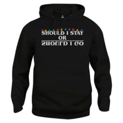 Felpa Cappuccio SHOULD I STAY OR SHOULD I GO UPSIDE DOWN STRANGER New Indastria