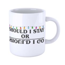 Tazza Mug SHOULD I STAY OR SHOULD I GO UPSIDE DOWN STRANGER New Indastria