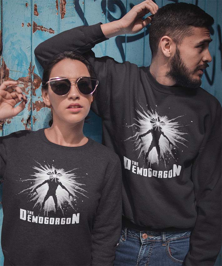 Felpa Girocollo Demogorgone STRANGER New Indastria 2 New Indastria Felpa Girocollo Demogorgone STRANGER New Indastria - immagine 2