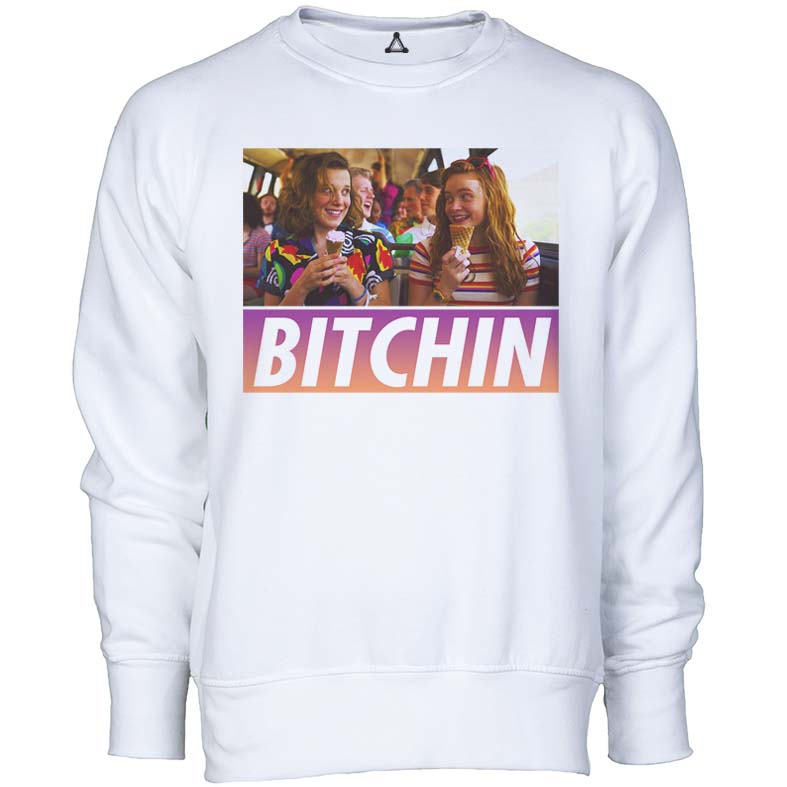 Felpa Girocollo Bitchin' Amiche STRANGER New Indastria 1 New Indastria Felpa Girocollo Bitchin' Amiche STRANGER New Indastria