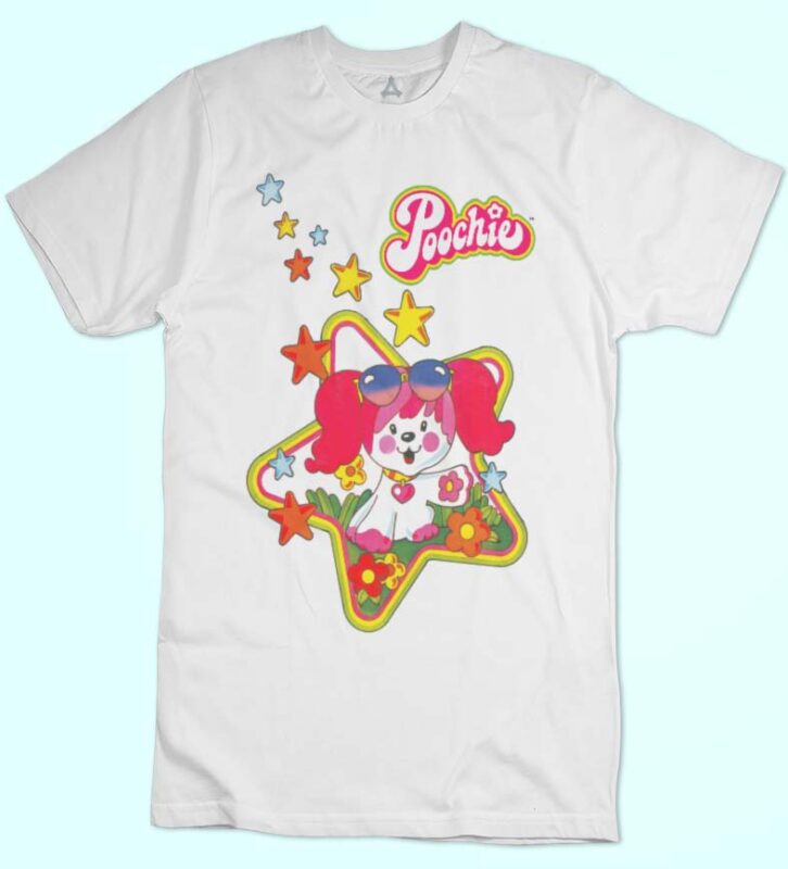 T-shirt di Film e Cartoni Anni '80: Dove Trovarle in Italia 3 New Indastria IND 0277 POOCHIE E AMICIZIA TN