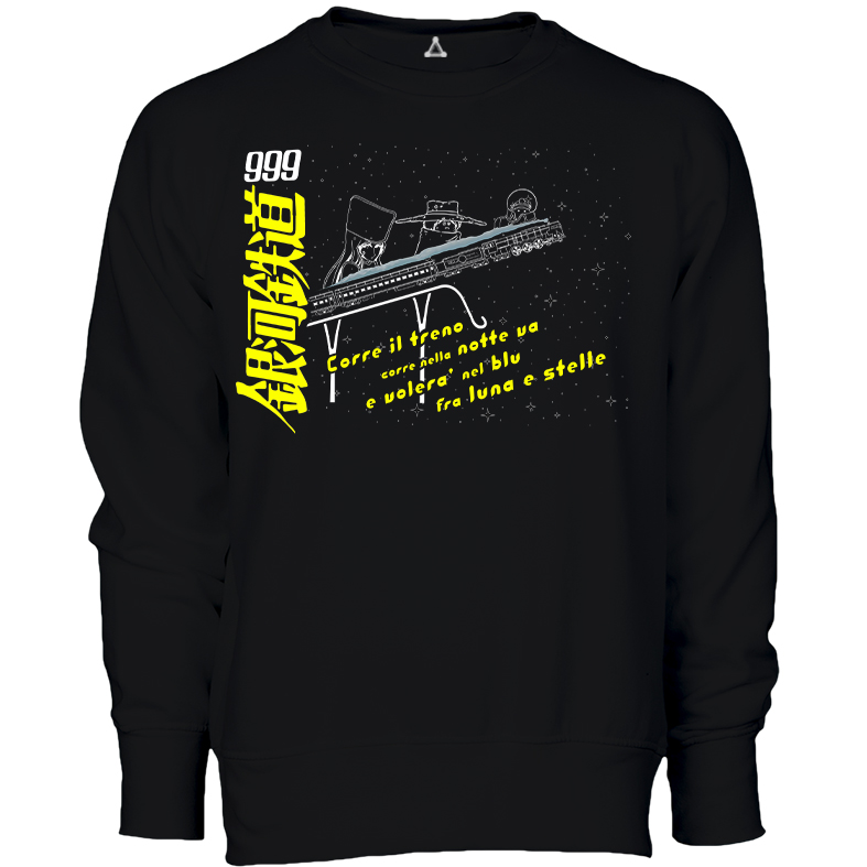 Felpa Girocollo Galaxy Express 999 Canzone New Indastria 1 New Indastria Felpa Girocollo Galaxy Express 999 Canzone New Indastria