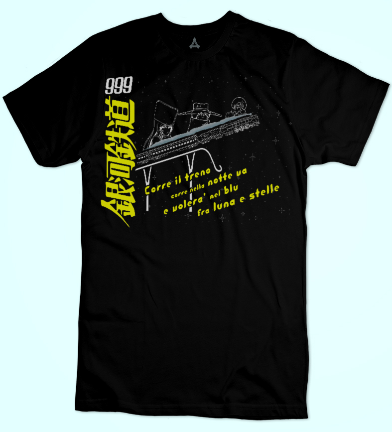 T-shirt Galaxy Express 999 Canzone New Indastria 1 New Indastria T-shirt Galaxy Express 999 Canzone New Indastria