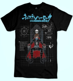 T-shirt Progetto Capitan Harlock Trono - Robottoni New Indastria