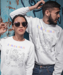 Alternative view of Felpa Girocollo Progetto Emiglio Robot è Meglio New Indastria