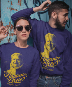 Alternative view of Felpa Girocollo Annamo Bene Sora Lella New Indastria