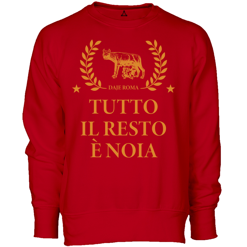 Felpa Girocollo Daje Roma tutto il resto è noia New Indastria 1 New Indastria Felpa Girocollo Daje Roma tutto il resto è noia New Indastria