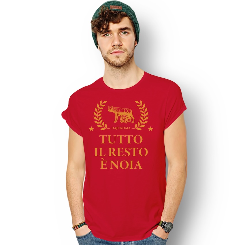 T-shirt Daje Roma tutto il resto è noia New Indastria 2 New Indastria T-shirt Daje Roma tutto il resto è noia New Indastria - immagine 2