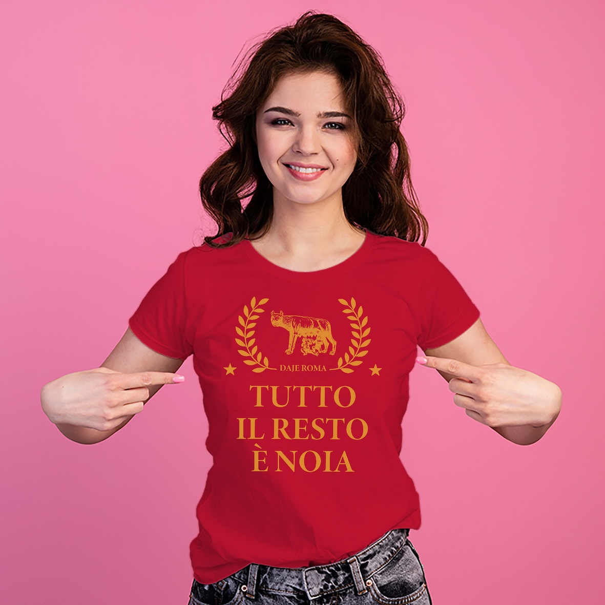 T-shirt Daje Roma tutto il resto è noia New Indastria 3 New Indastria T-shirt Daje Roma tutto il resto è noia New Indastria - immagine 3