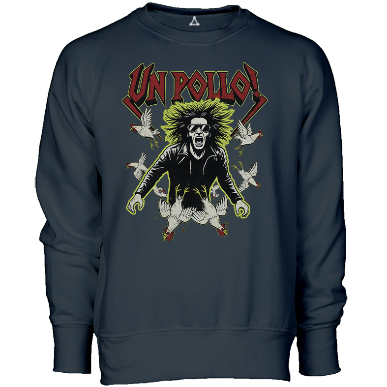 Felpa Girocollo Benson rock un pollo New Indastria 1 New Indastria Felpa Girocollo Benson rock un pollo New Indastria