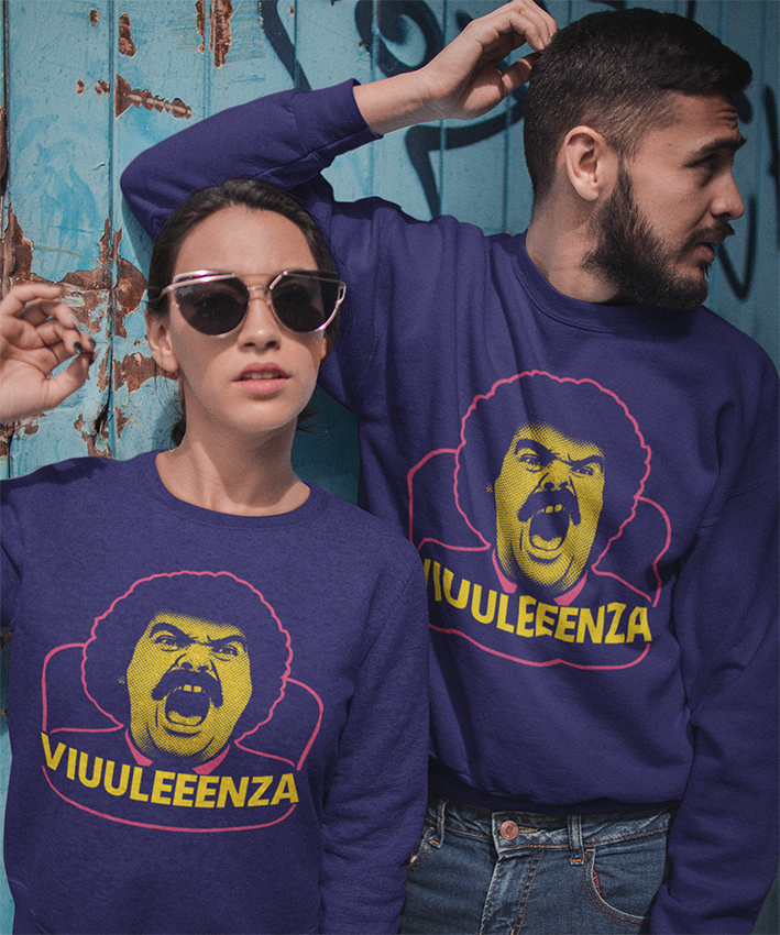 Felpa Girocollo Viulenza Diego tifoso New Indastria 2 New Indastria Felpa Girocollo Viulenza Diego tifoso New Indastria - immagine 2