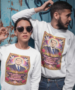 Alternative view of Felpa Girocollo SILVIO SIETE DEI POVERI COMUNISTI New Indastria