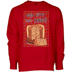 Felpa Girocollo Odio le persone come i canditi nel panettone New Indastria