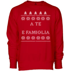 Felpa Girocollo A te e Famiglia Auguri Natale New Indastria