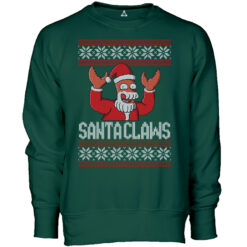 Felpa Girocollo Santa Claws Zoidberg Natale New Indastria