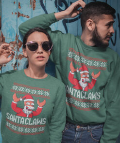 Alternative view of Felpa Girocollo Santa Claws Zoidberg Natale New Indastria