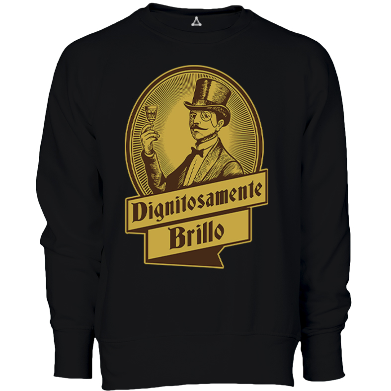 Felpa Girocollo Dignitosamente Brillo New Indastria 1 New Indastria Felpa Girocollo Dignitosamente Brillo New Indastria