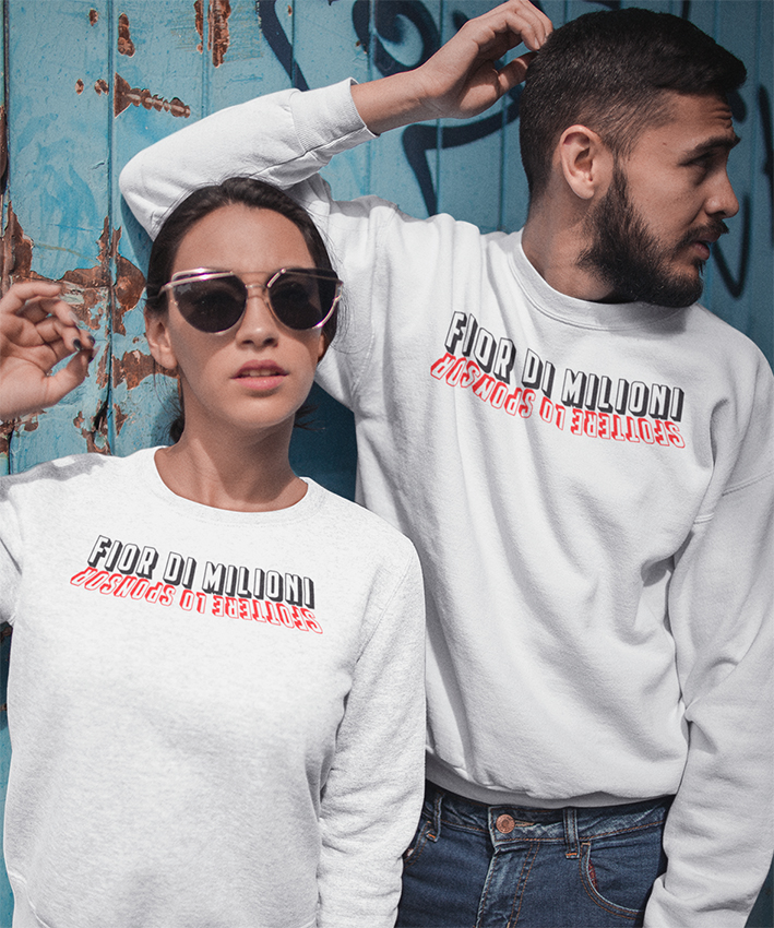 Felpa Girocollo Fior di Milioni Sfottere lo Sponsor New Indastria 2 New Indastria Felpa Girocollo Fior di Milioni Sfottere lo Sponsor New Indastria - immagine 2