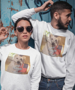 Alternative view of Felpa Girocollo Settimo Cielo Cane Happy New Indastria