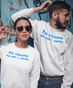 Alternative view of Felpa Girocollo Fa Schiuma ma non è Sapone New Indastria