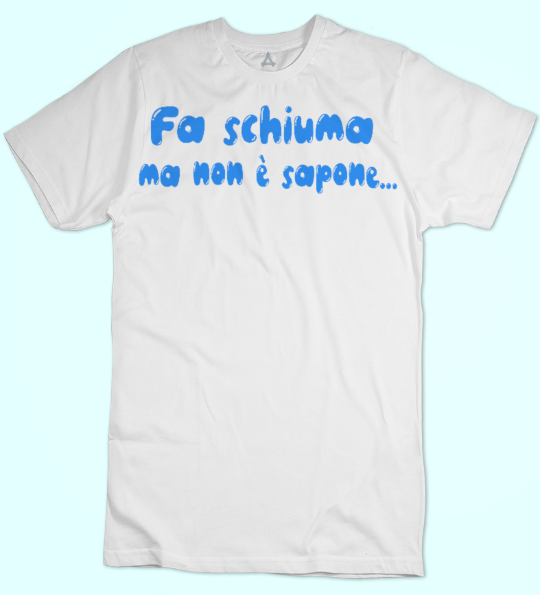 T-shirt Fa Schiuma ma non è Sapone New Indastria 1 New Indastria T-shirt Fa Schiuma ma non è Sapone New Indastria