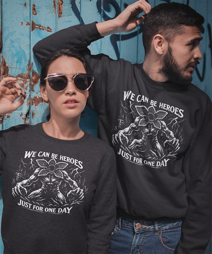 Felpa girocollo We can be Heroes Demogorgon New Indastria 2 New Indastria Felpa girocollo We can be Heroes Demogorgon New Indastria - immagine 2