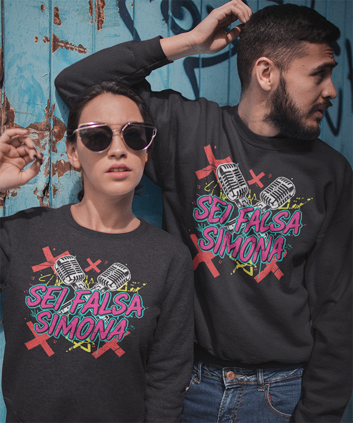 Felpa girocollo Sei falsa Simona-Trash New Indastria 2 New Indastria Felpa girocollo Sei falsa Simona-Trash New Indastria - immagine 2