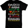 T-shirt Papà Iron man Hulk Superman Batman Spiderman