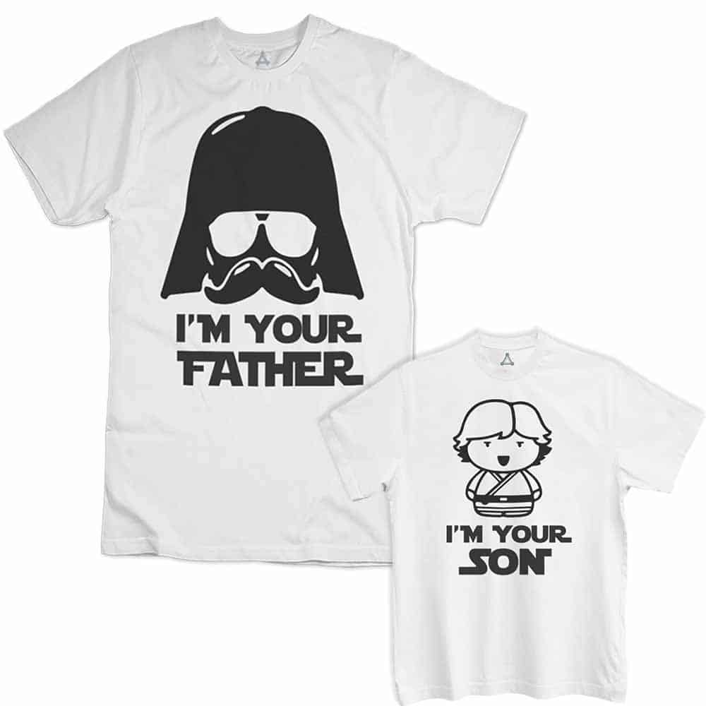 T-shirt doppia Star Wars tuo Padre tuo Figlio - Newindastria 1 New Indastria T-shirt star wars tuo padre