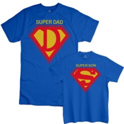 Home 12 New Indastria Doppia tshirt Superman Papà e Figlio